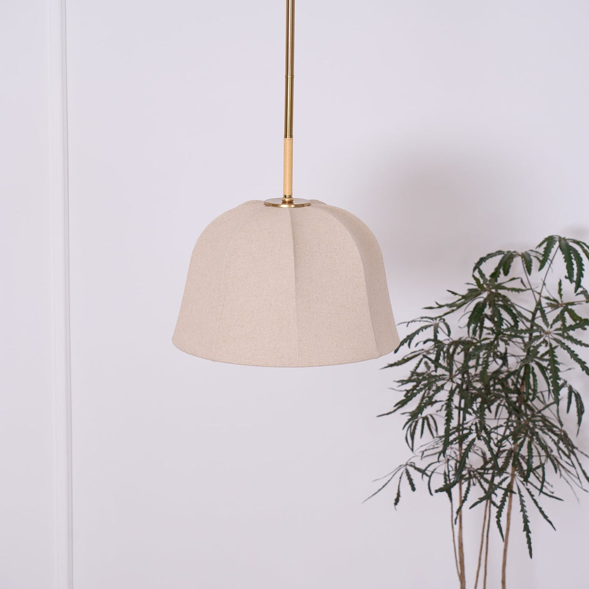 Candeeiro suspenso Fioalielle vintage em tecido