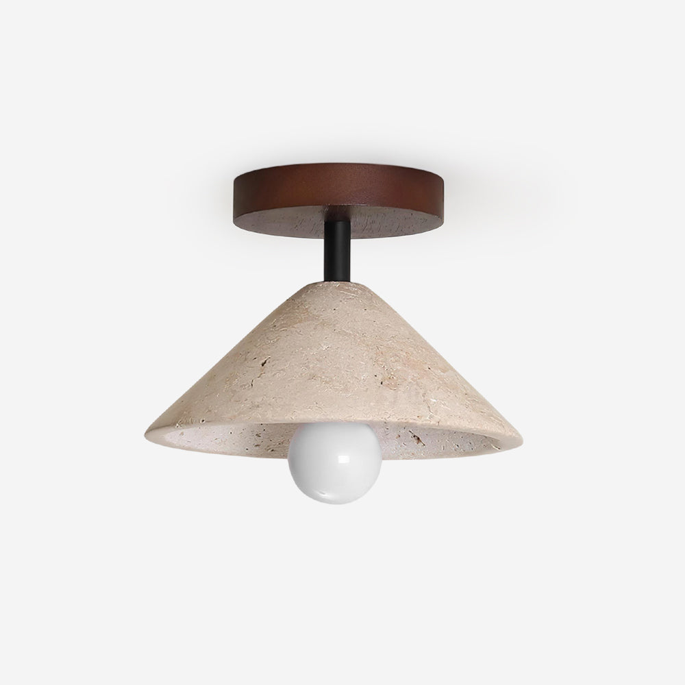 Valorian Travertine Ceiling Lamp