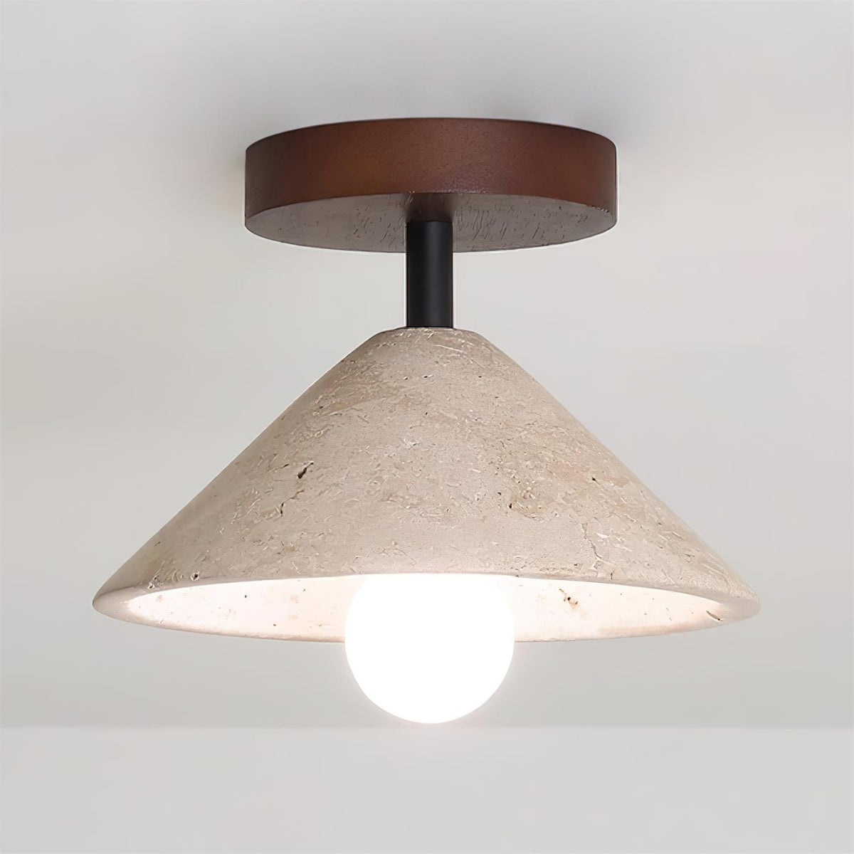 Valorian Travertine Ceiling Lamp