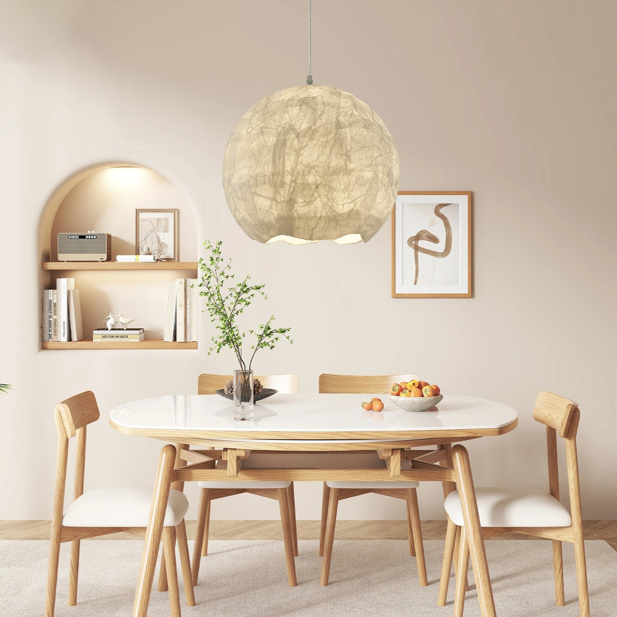 Nest organisk pendellampa i siden
