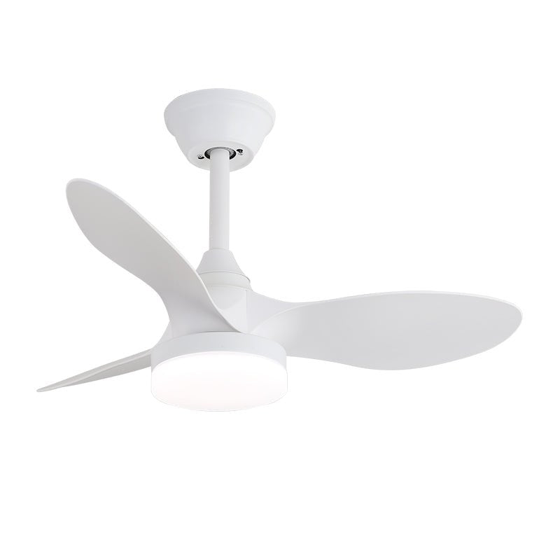 Elvelira minimalistisk loftventilator med lys og sort træ