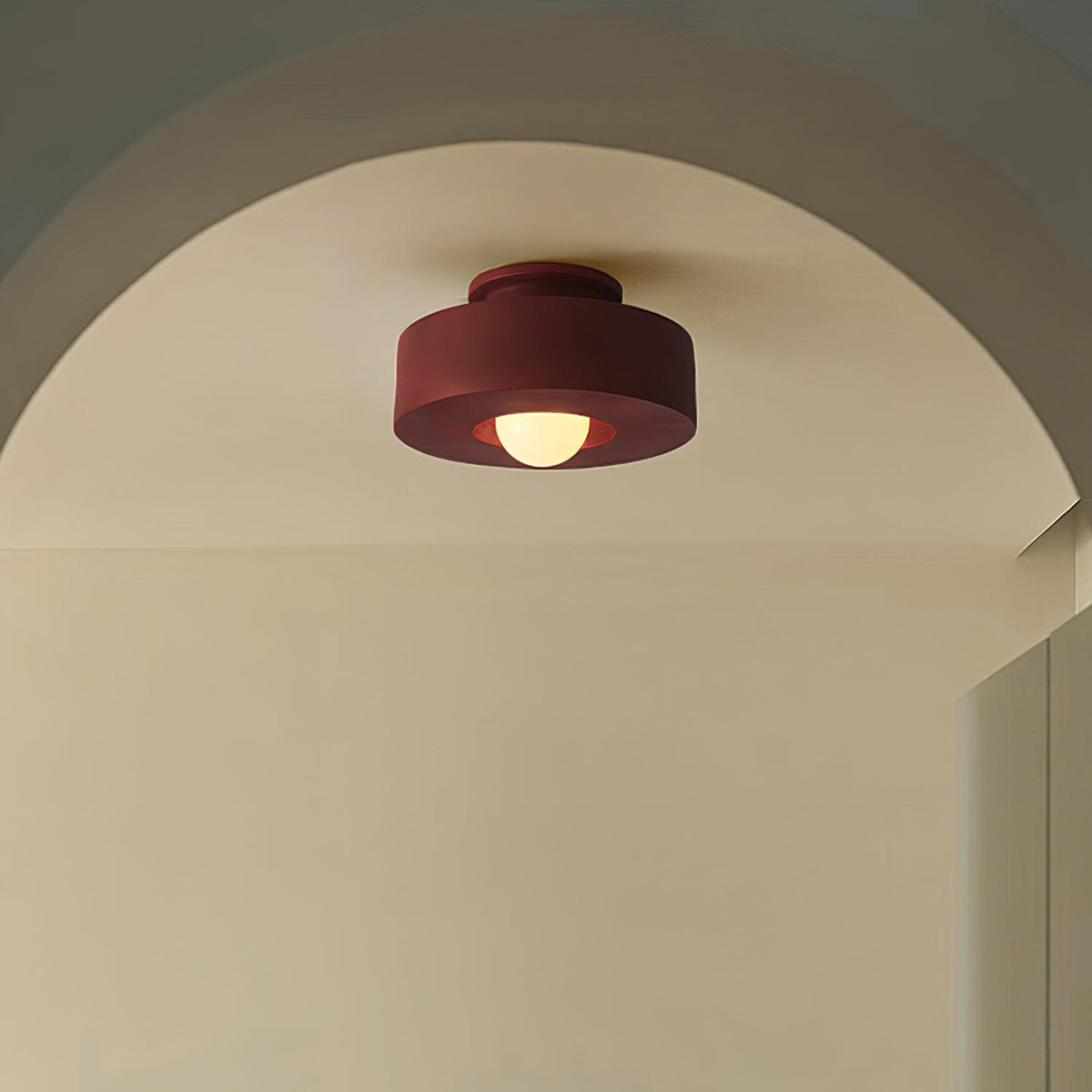 Celelian Simon-loftslampe i cylindrisk resin