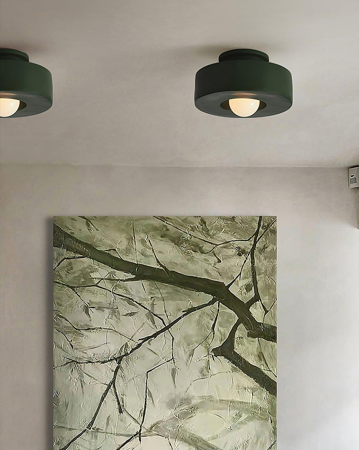 Celelian Simon-loftslampe i cylindrisk resin