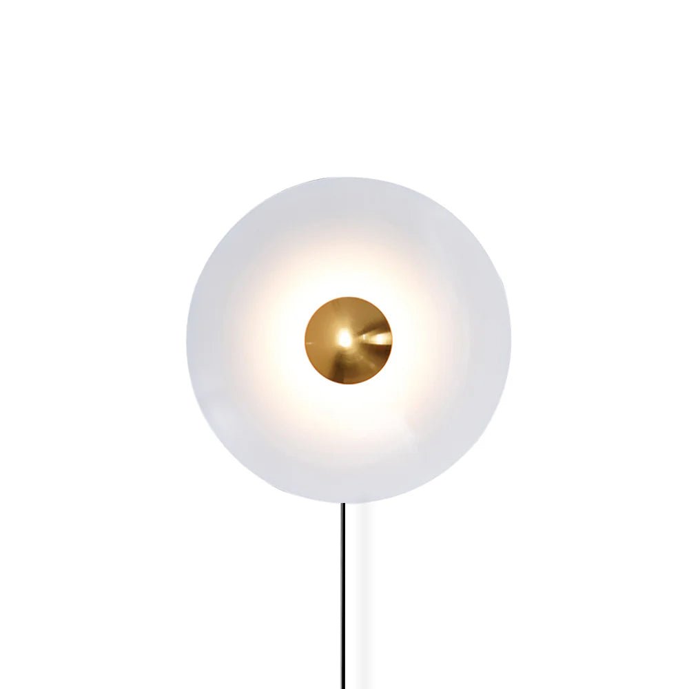 Erlirora enkel vägglampa med mjukt sken, plug-in