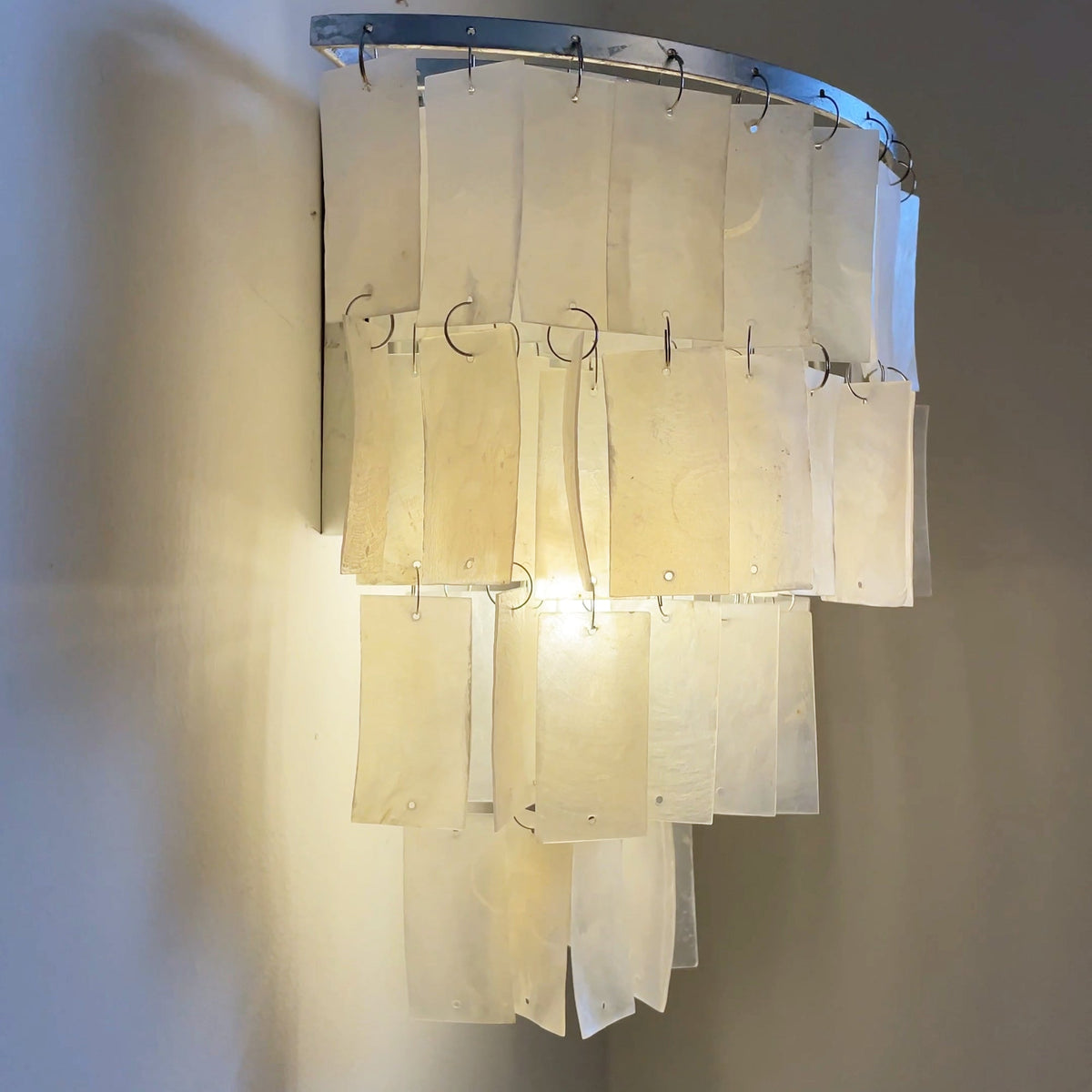 Candeeiro de parede Vidoros pós-moderno de luxo com conchas em camadas