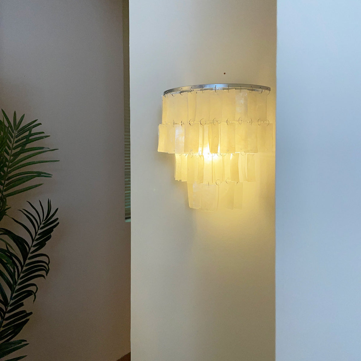 Candeeiro de parede Vidoros pós-moderno de luxo com conchas em camadas