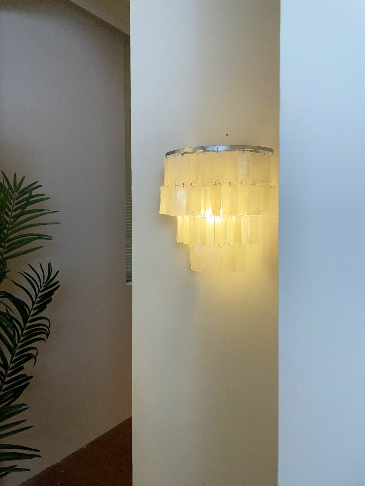 Candeeiro de parede Vidoros pós-moderno de luxo com conchas em camadas