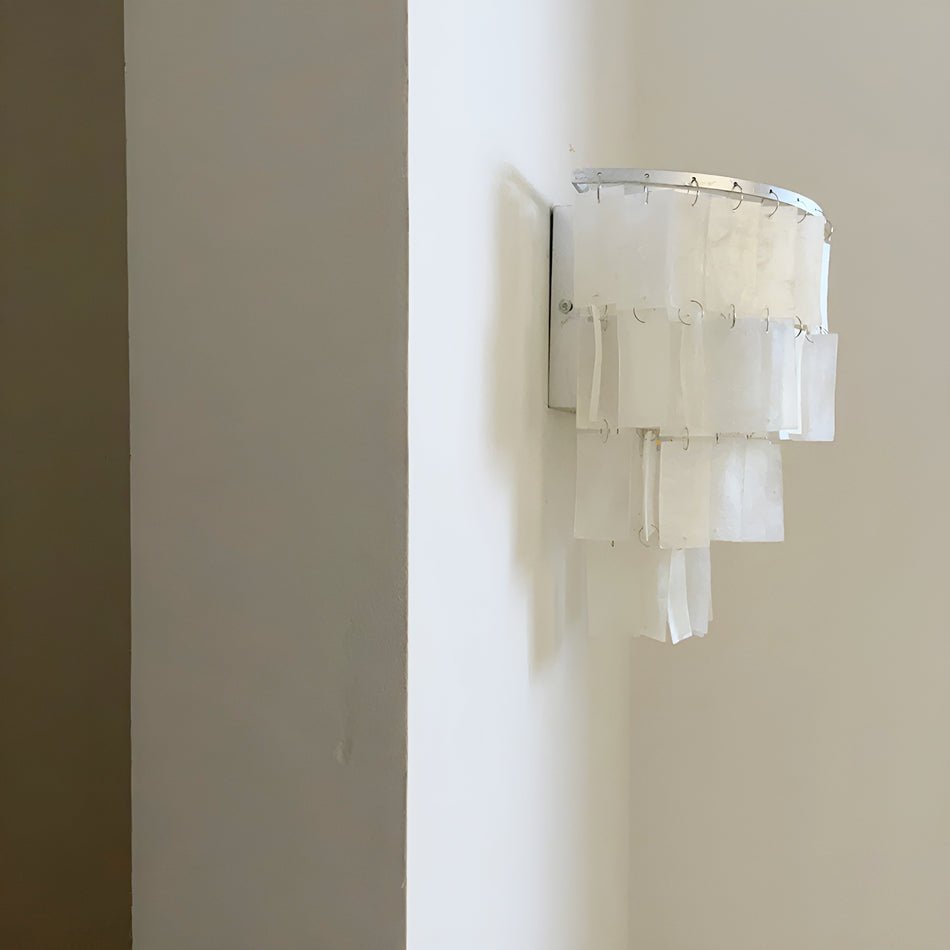 Candeeiro de parede Vidoros pós-moderno de luxo com conchas em camadas