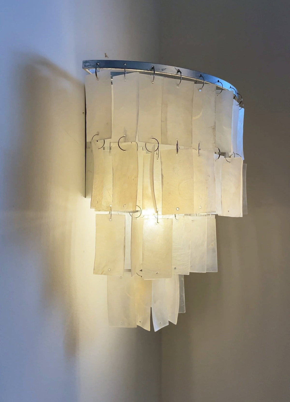 Candeeiro de parede Vidoros pós-moderno de luxo com conchas em camadas
