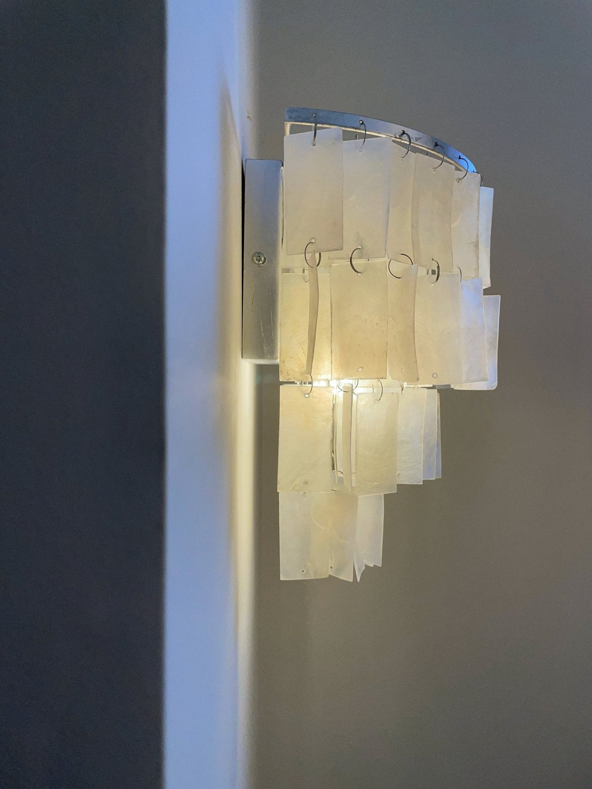 Candeeiro de parede Vidoros pós-moderno de luxo com conchas em camadas