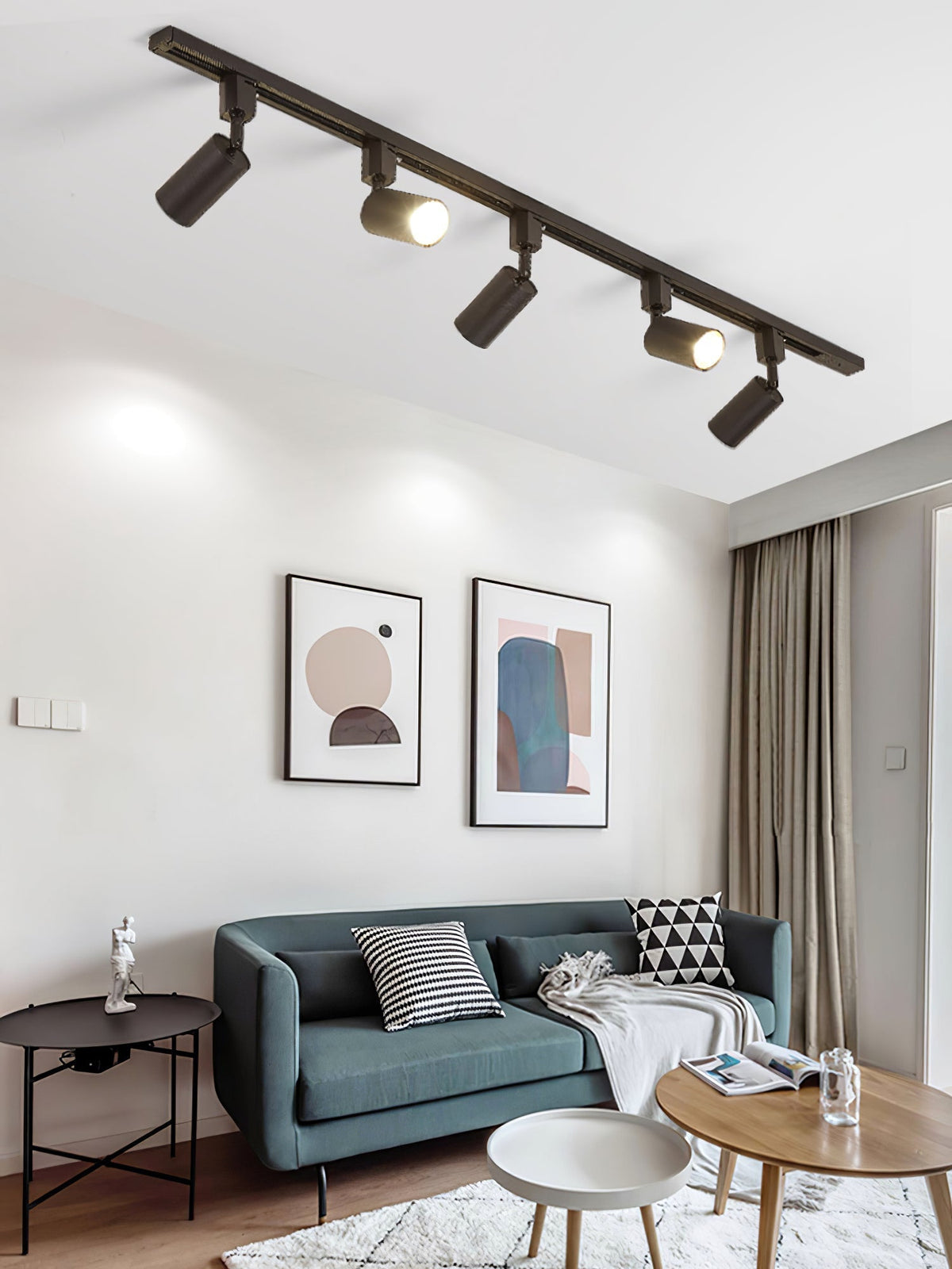 Galvyn elegant loftslampe med cylindrisk skinne i minimalistisk stil