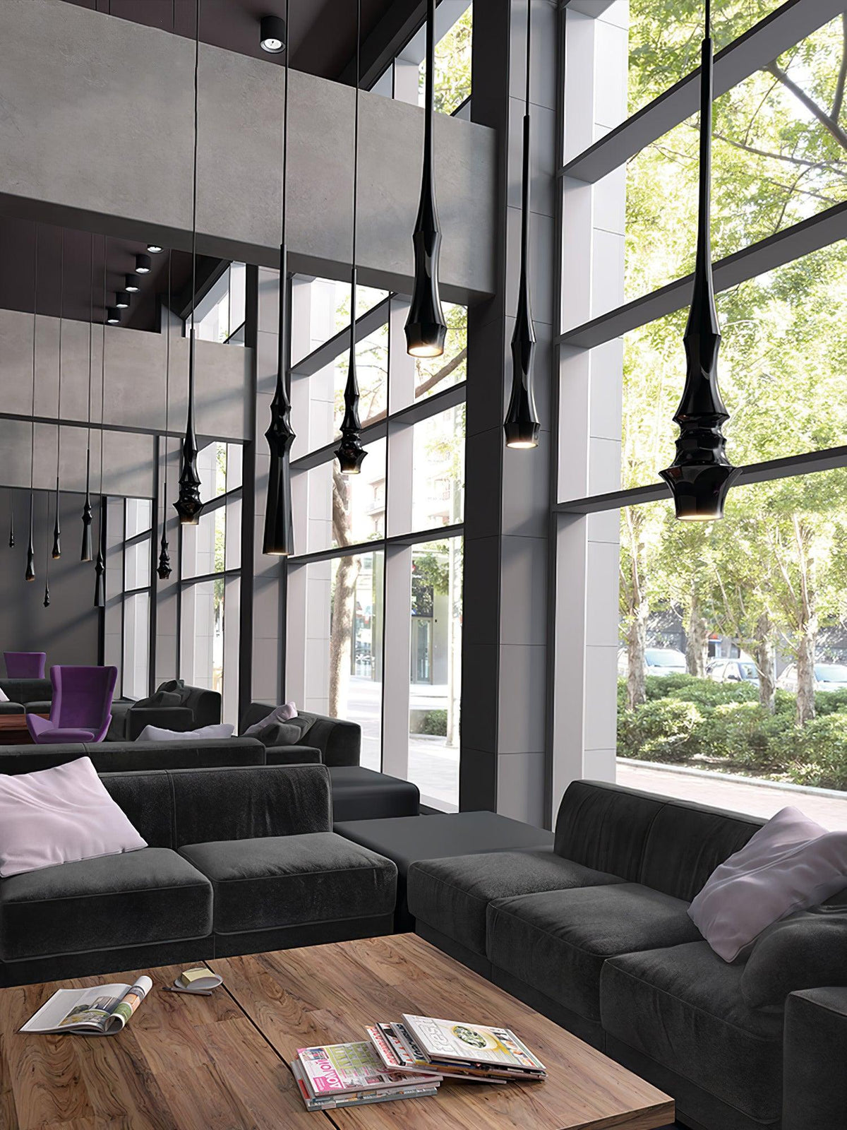Elaran minimalistisk pendellampe i aluminium