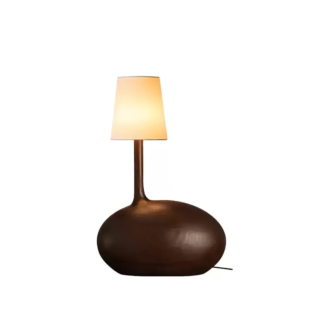 Candeeiro de mesa Brixten em madeira e tecido