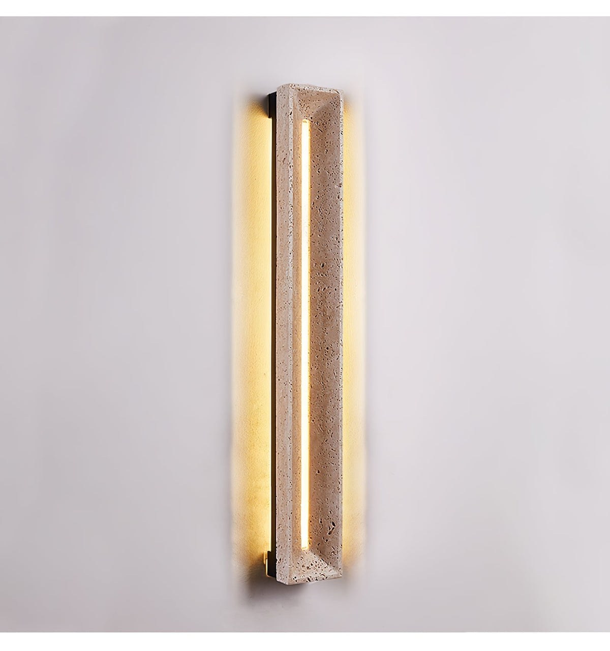 Dfi minimalistisk vägglampa i travertin
