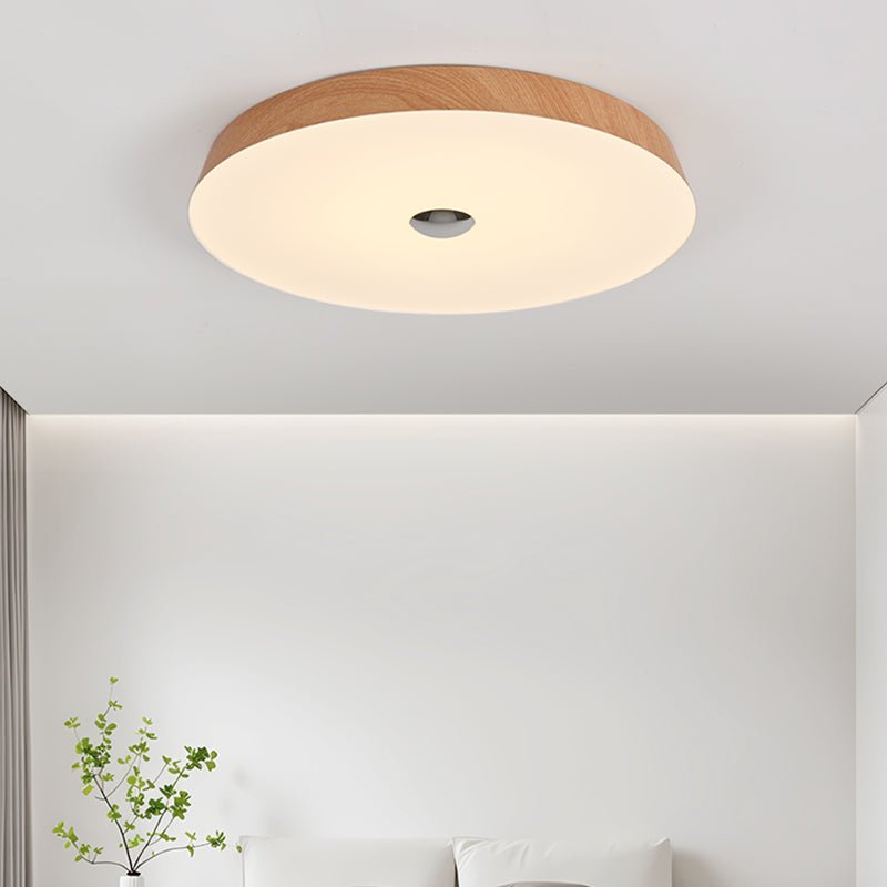 Luz de teto Ceshaora Modern Minimalist Woodgrain