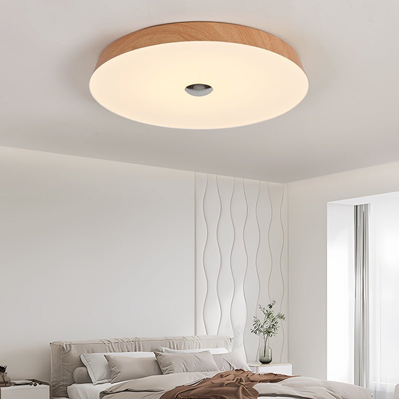 Luz de teto Ceshaora Modern Minimalist Woodgrain