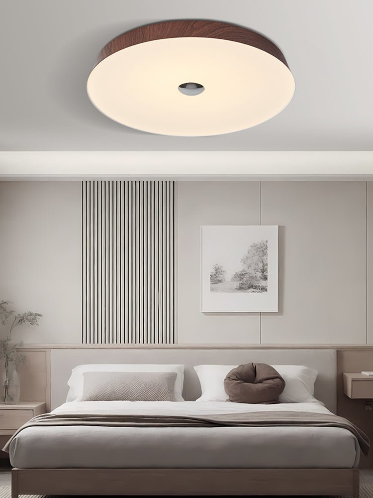 Luz de teto Ceshaora Modern Minimalist Woodgrain