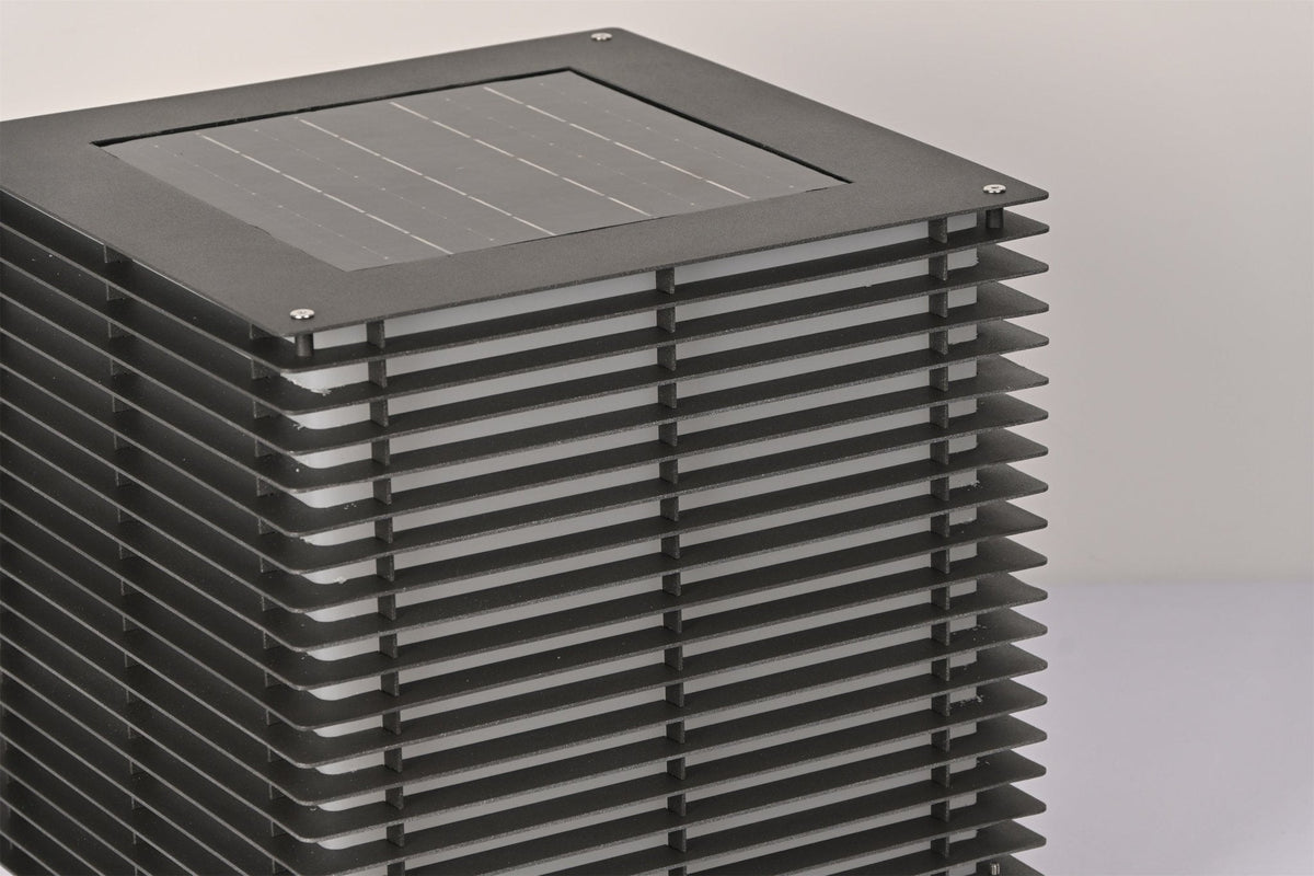 Candeeiro solar de exterior com grelha Eryon