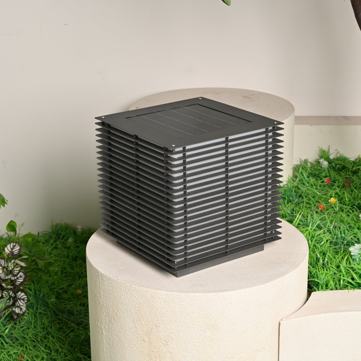 Candeeiro solar de exterior com grelha Eryon