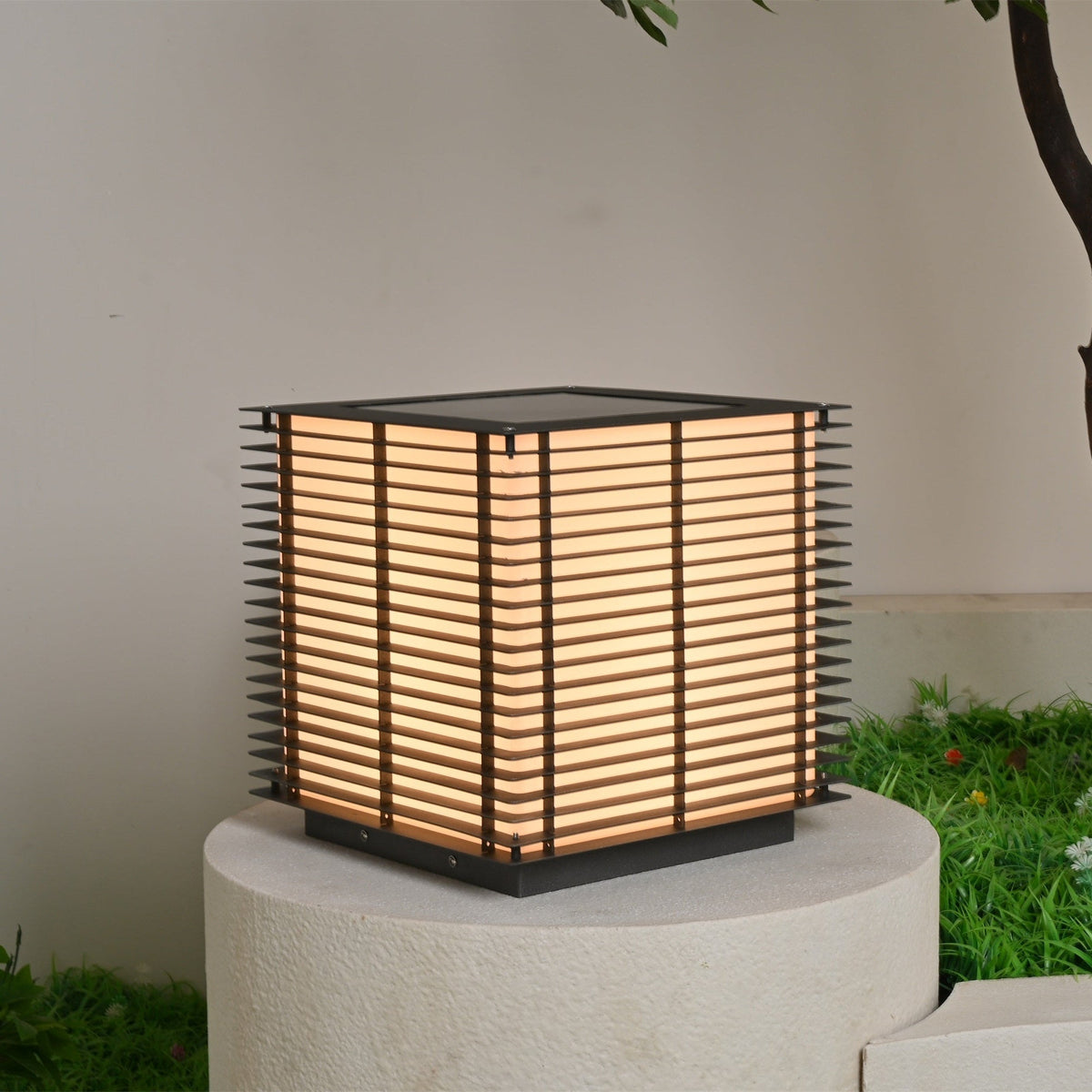 Candeeiro solar de exterior com grelha Eryon