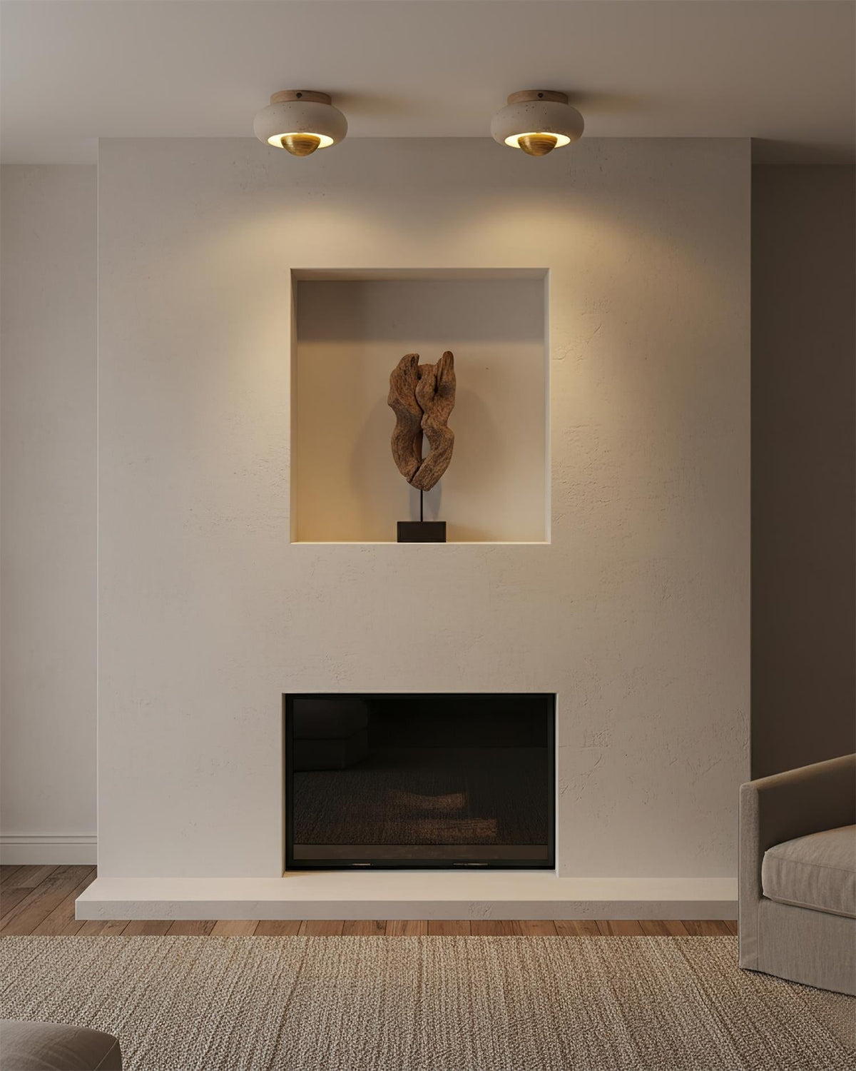 Calelaine Flush Mount Ceiling Lamp