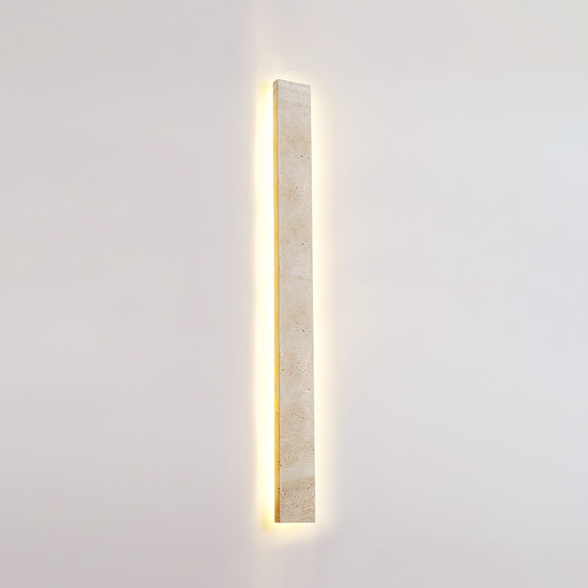Tavoelia Slim Rectangle Travertine Linear Wall Light