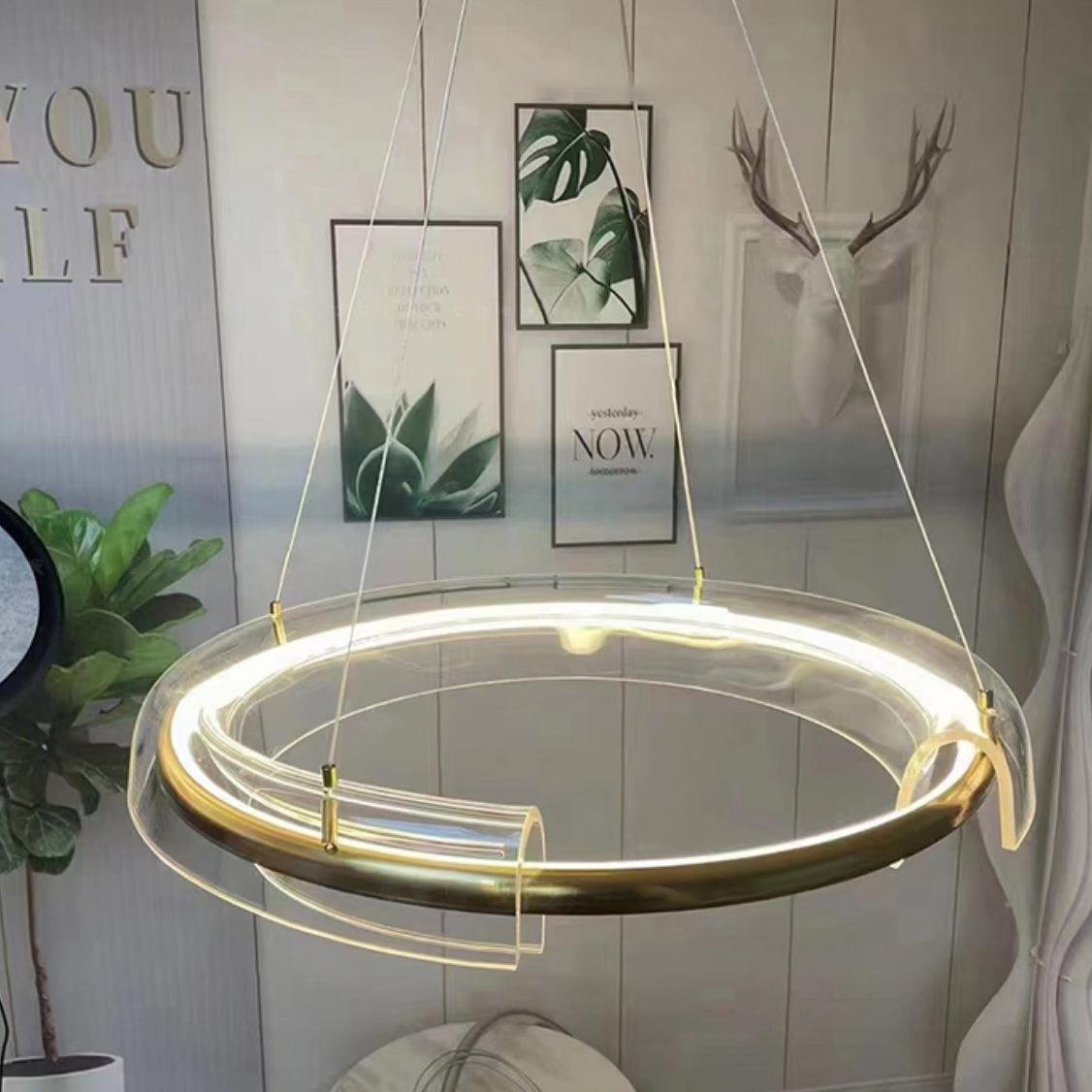 Viraoreon ljósakróna með sólstaðsettri LED-lýsingu