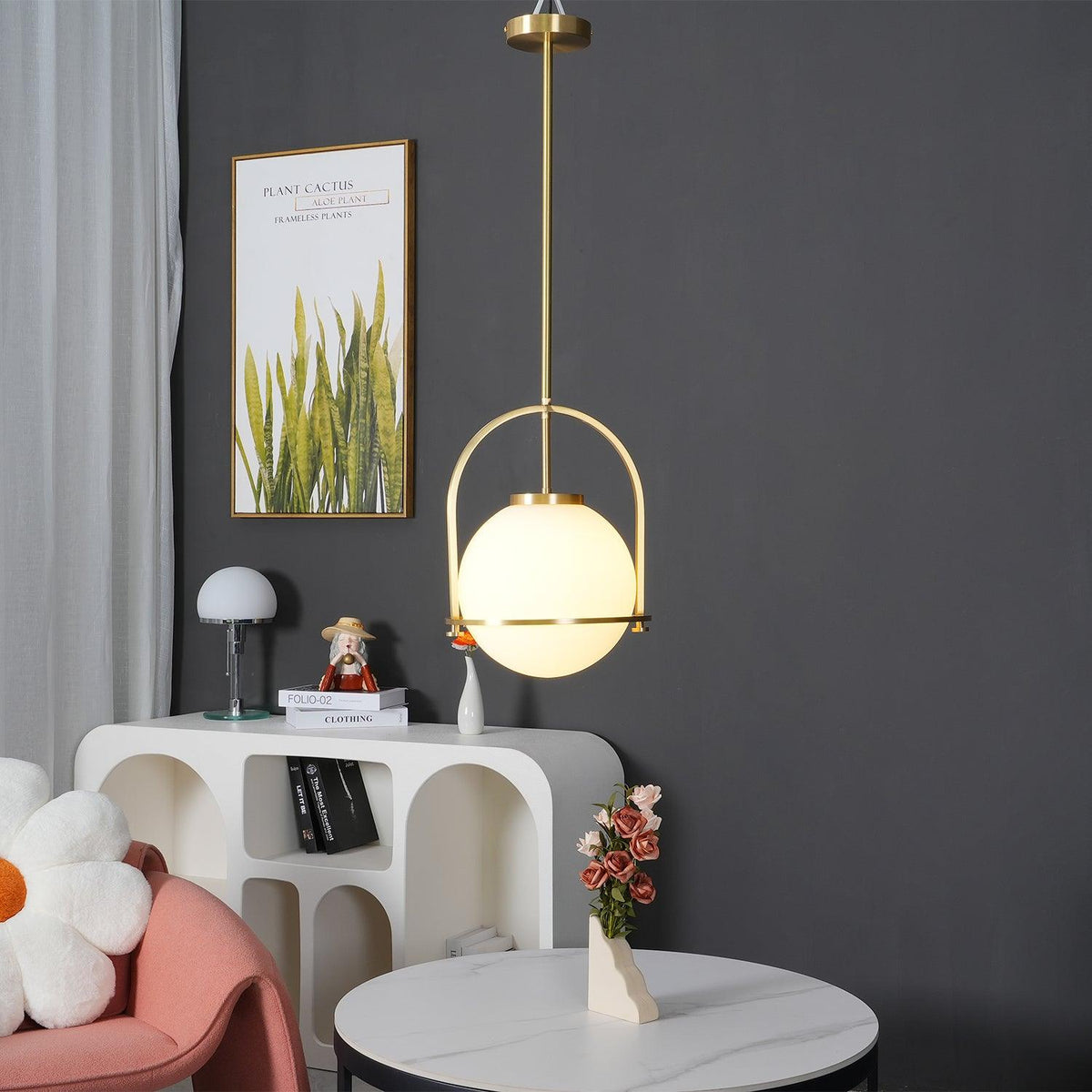 Brandonis moderne pendellampe i glas