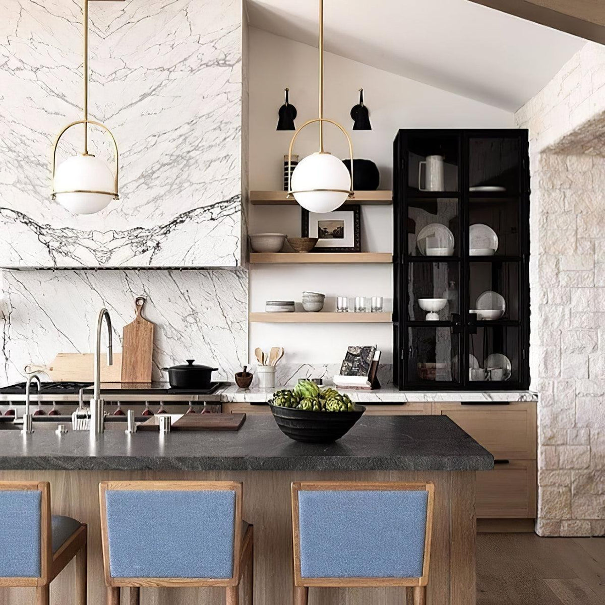 Brandonis moderne pendellampe i glas