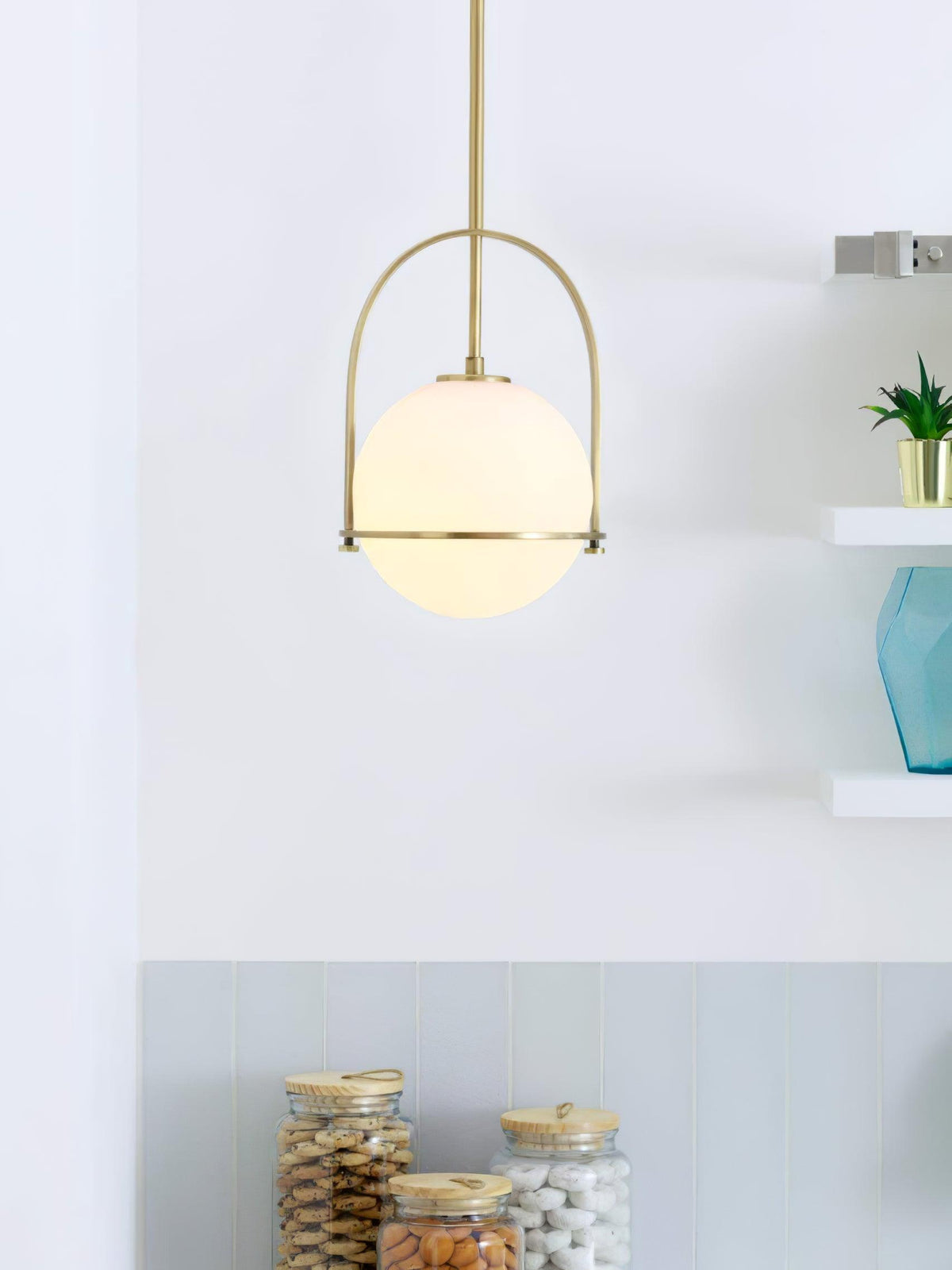 Brandonis moderne pendellampe i glas