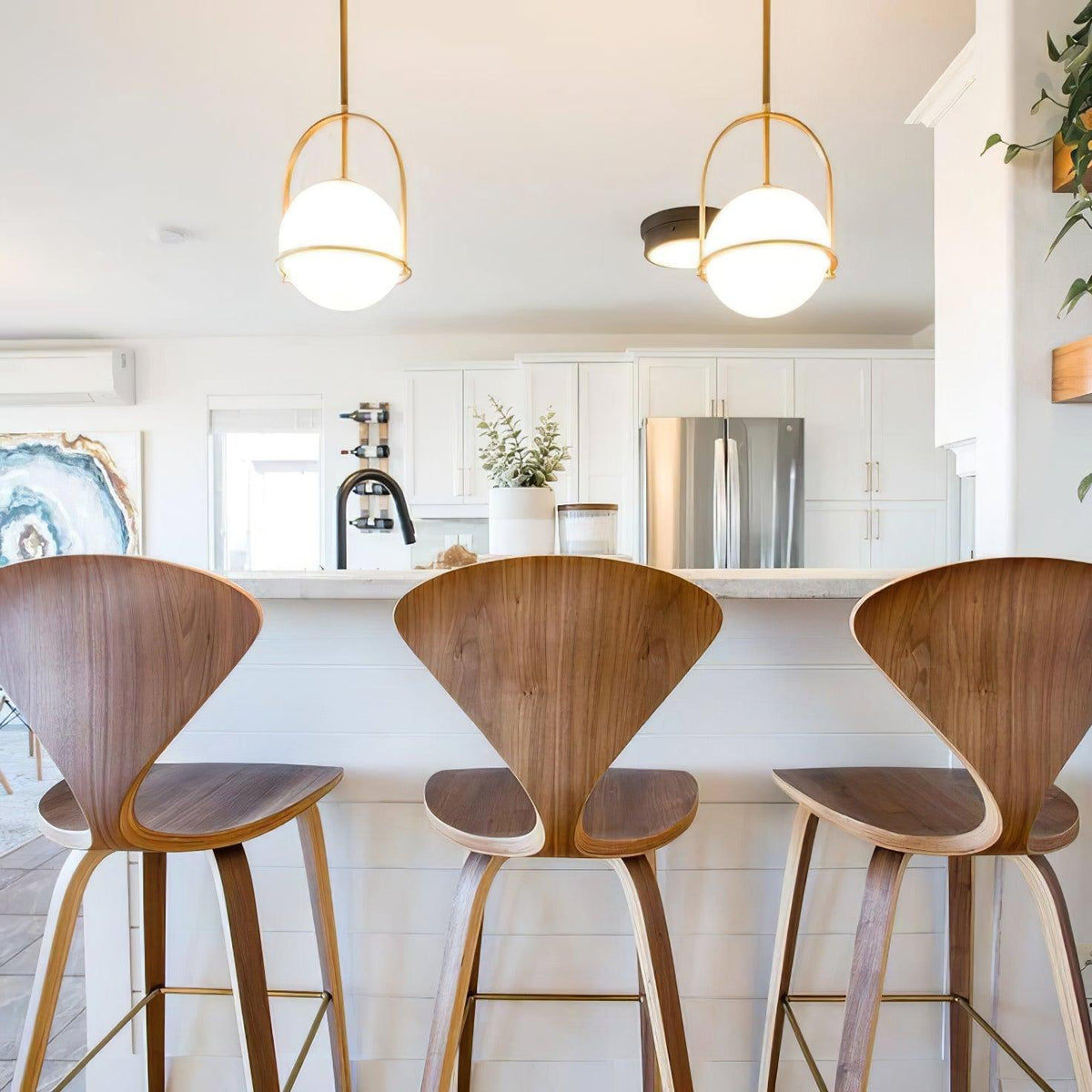 Brandonis moderne pendellampe i glas