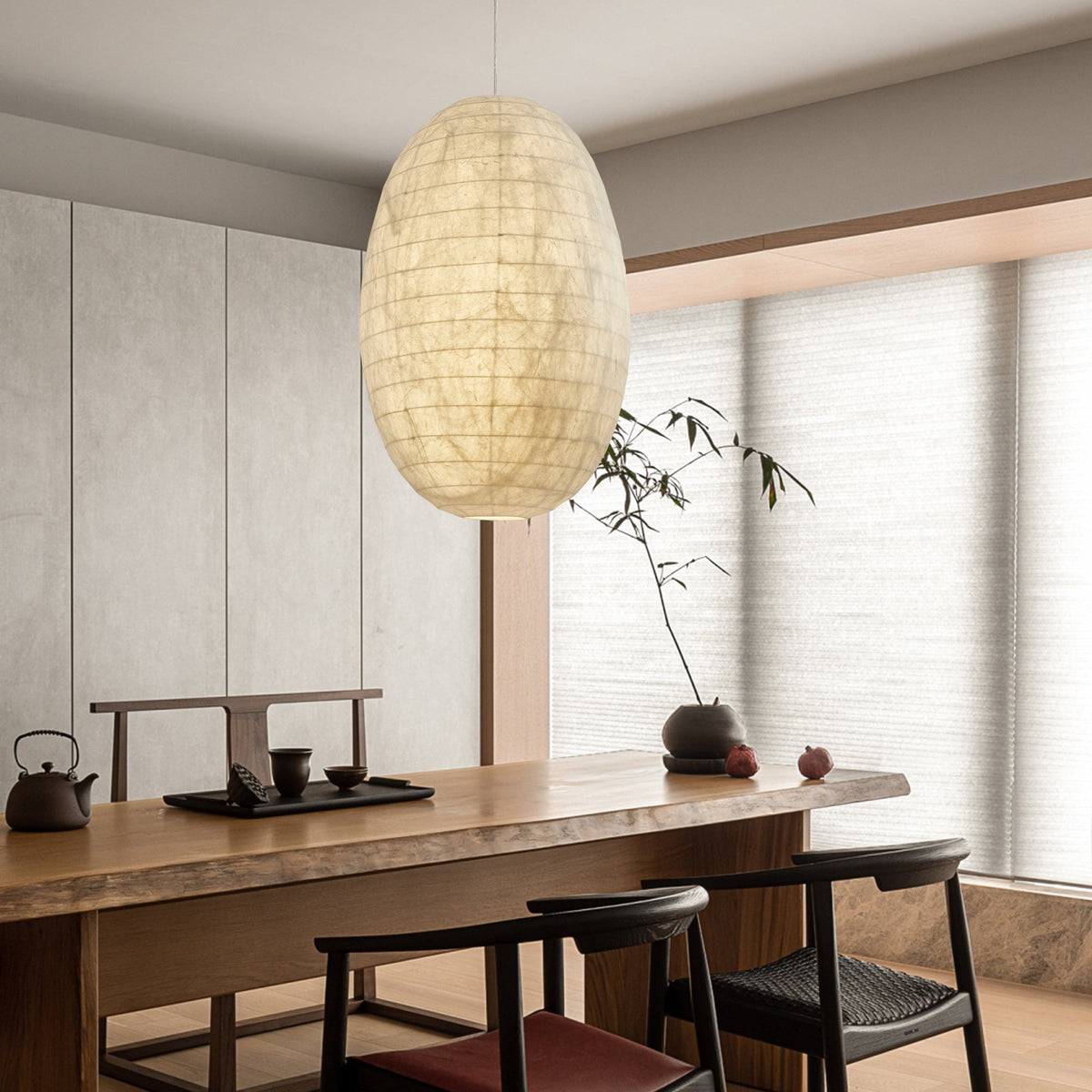 Cove retro-pendellampe i silke