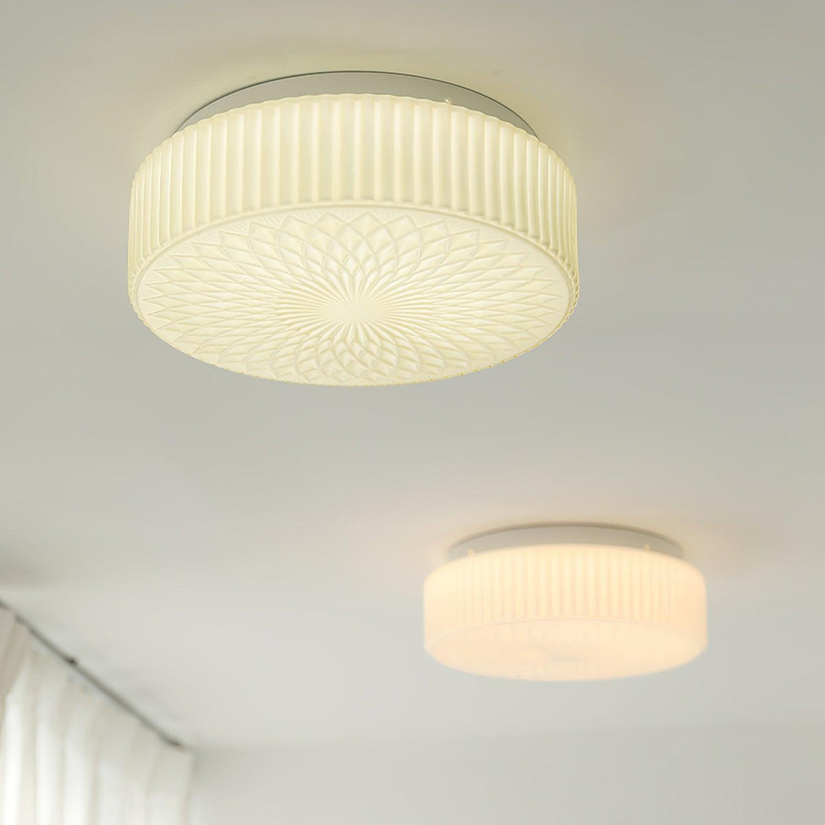 Ale loftslampe i nordisk kunstglas