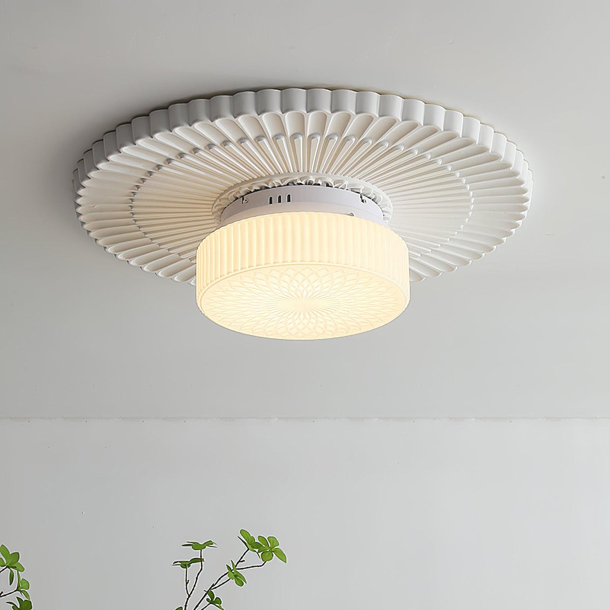 Ale loftslampe i nordisk kunstglas