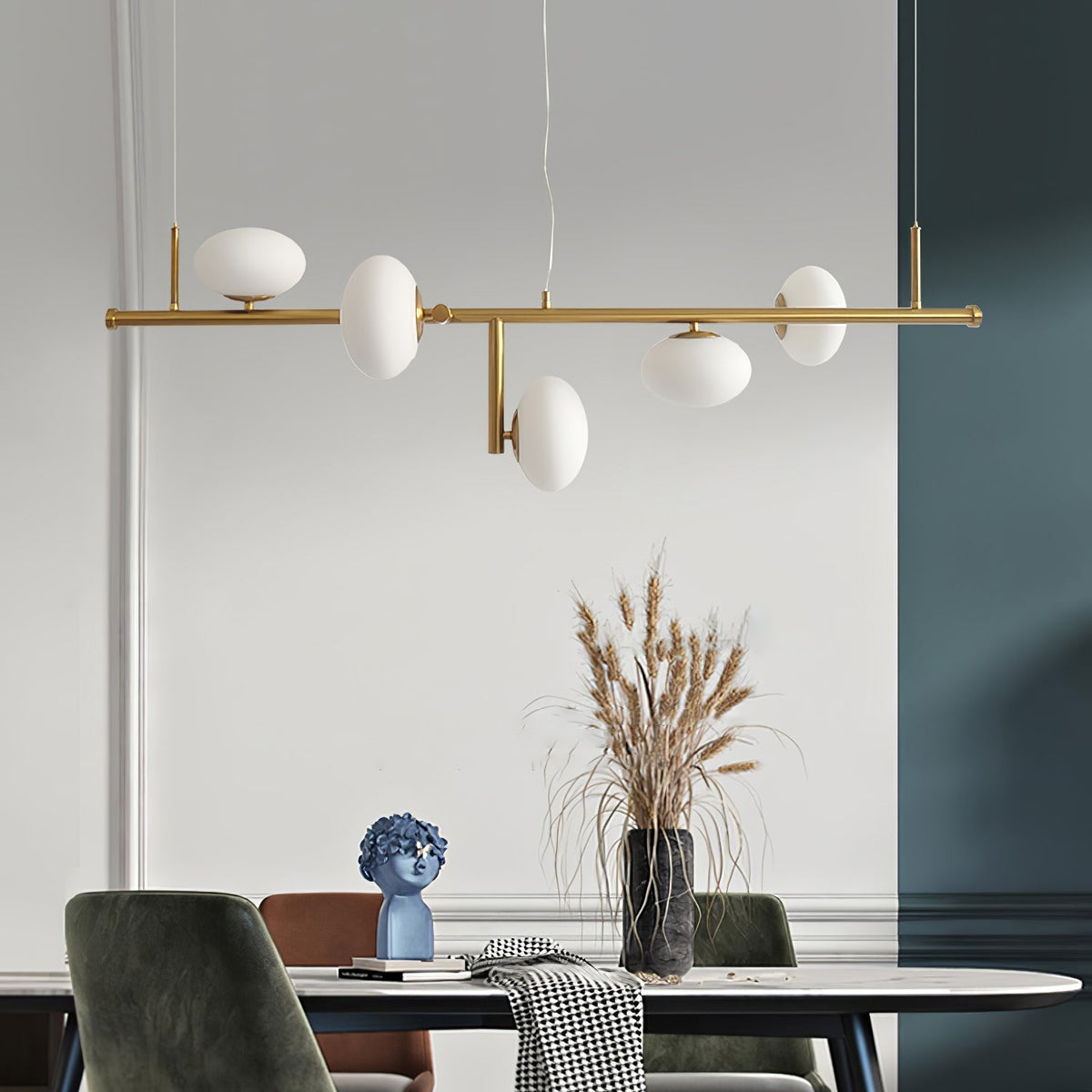Balance moderne lysekrone i glas