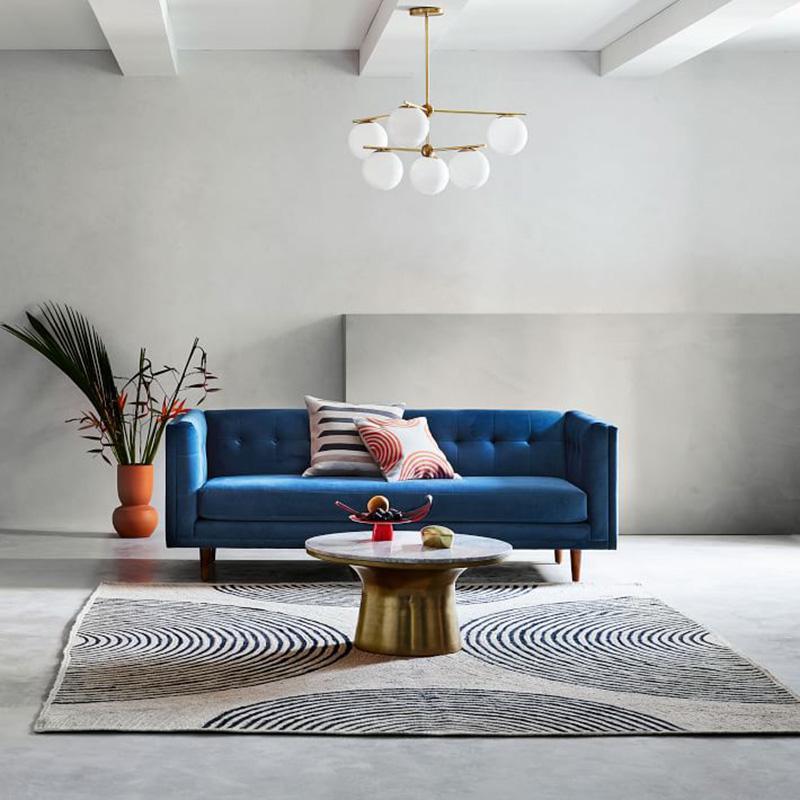 Casoella moderne Sphere & Stem-lysekrone i guldfarve med LED