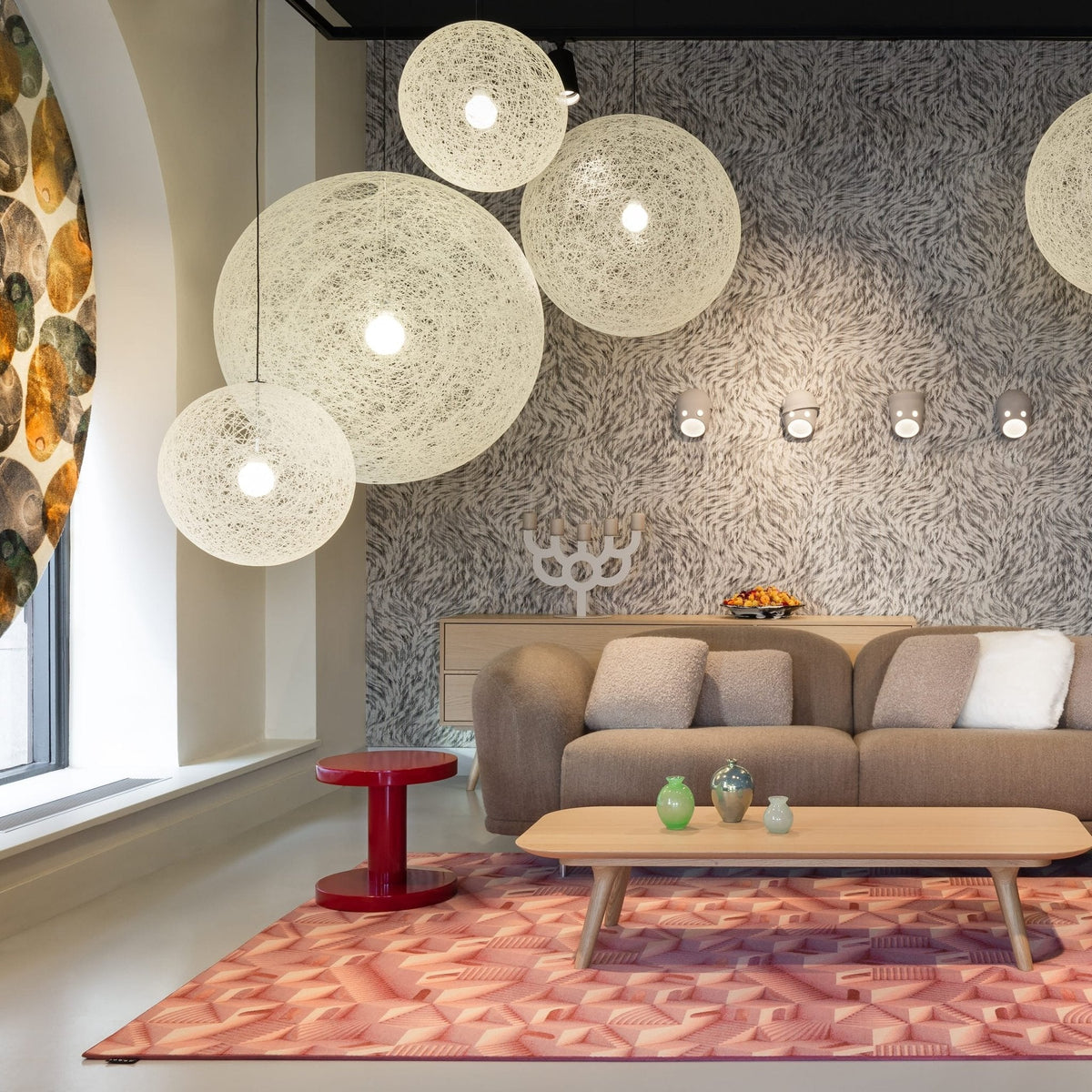 Caloette Spherical Woven Pendant Light