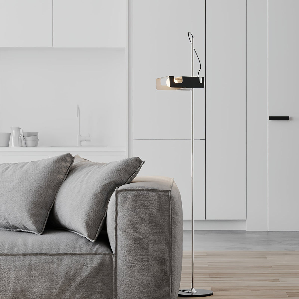 Merven-minimalistinen lattiavalaisin