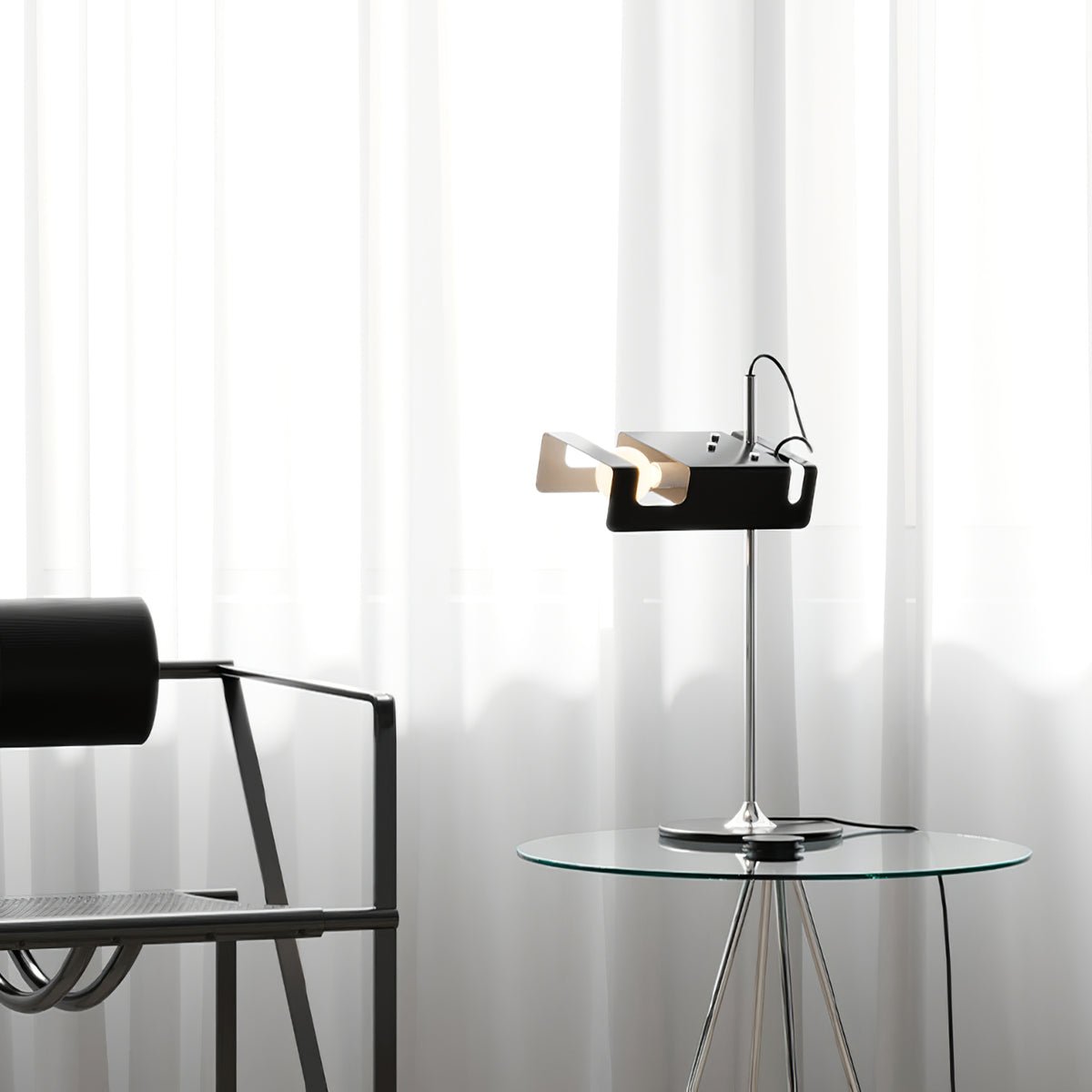 Candeeiro de mesa futurista Lumousin