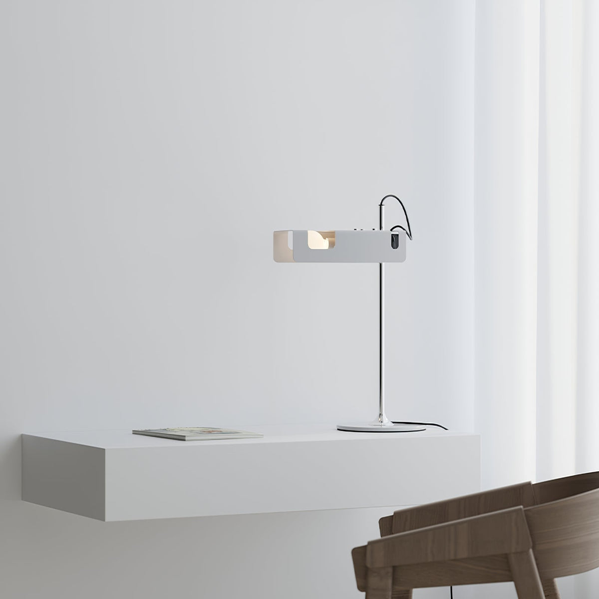 Candeeiro de mesa futurista Lumousin