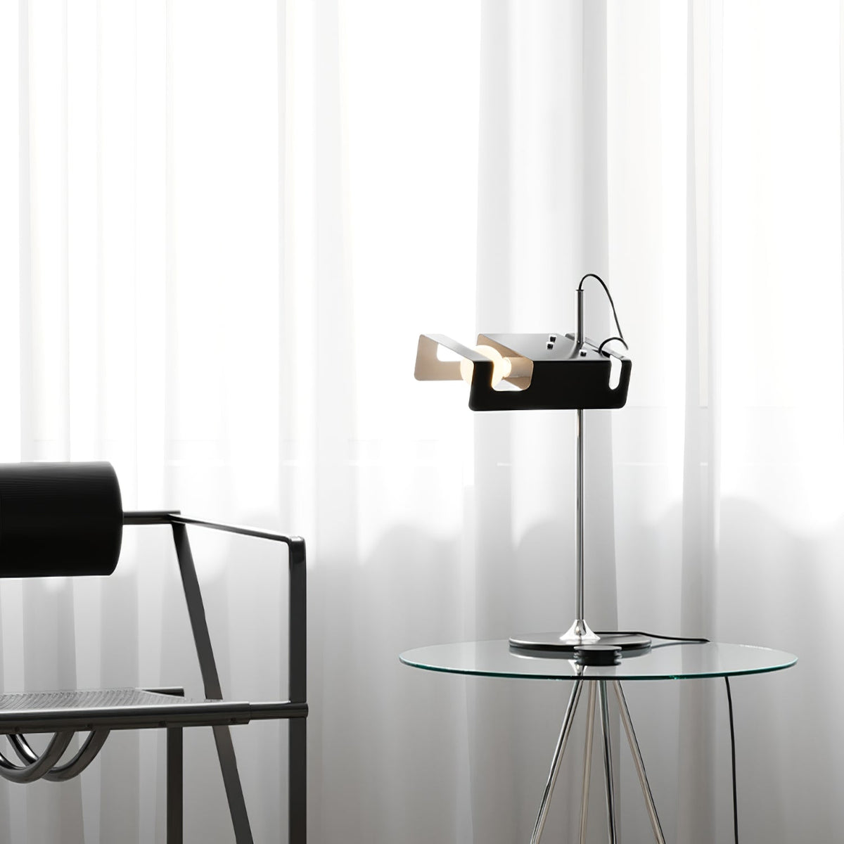 Candeeiro de mesa futurista Lumousin