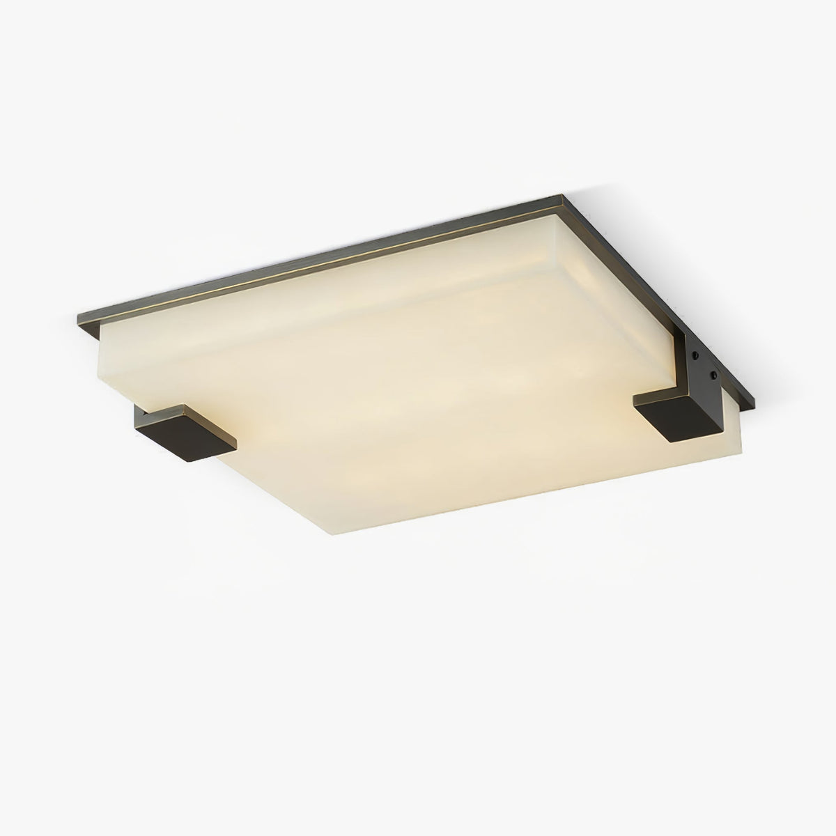 Candeeiro de teto Kevenq minimalista em alabastro