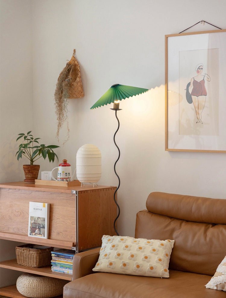 Lioraven minimalistisk gulvlampe i stof