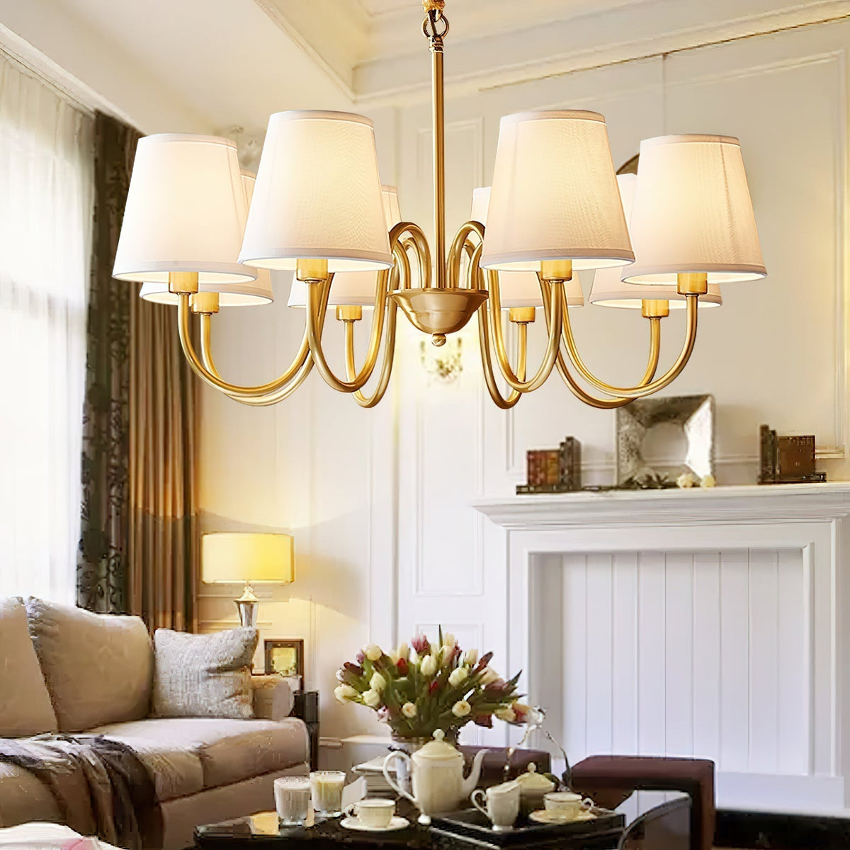 Candelabro tradicional de tecido Stacey Dalen