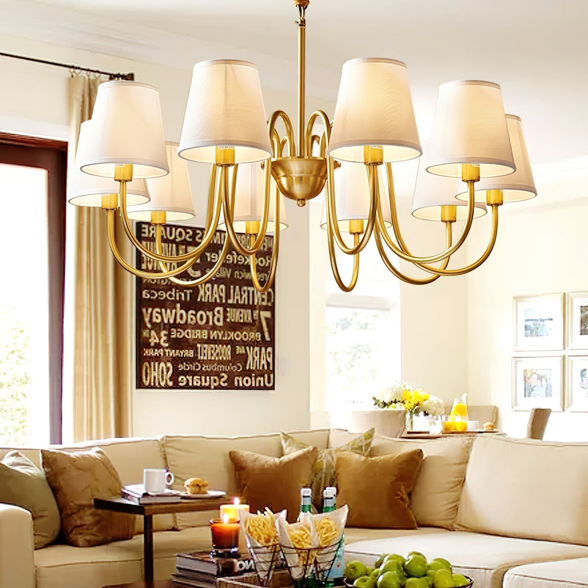 Candelabro tradicional de tecido Stacey Dalen