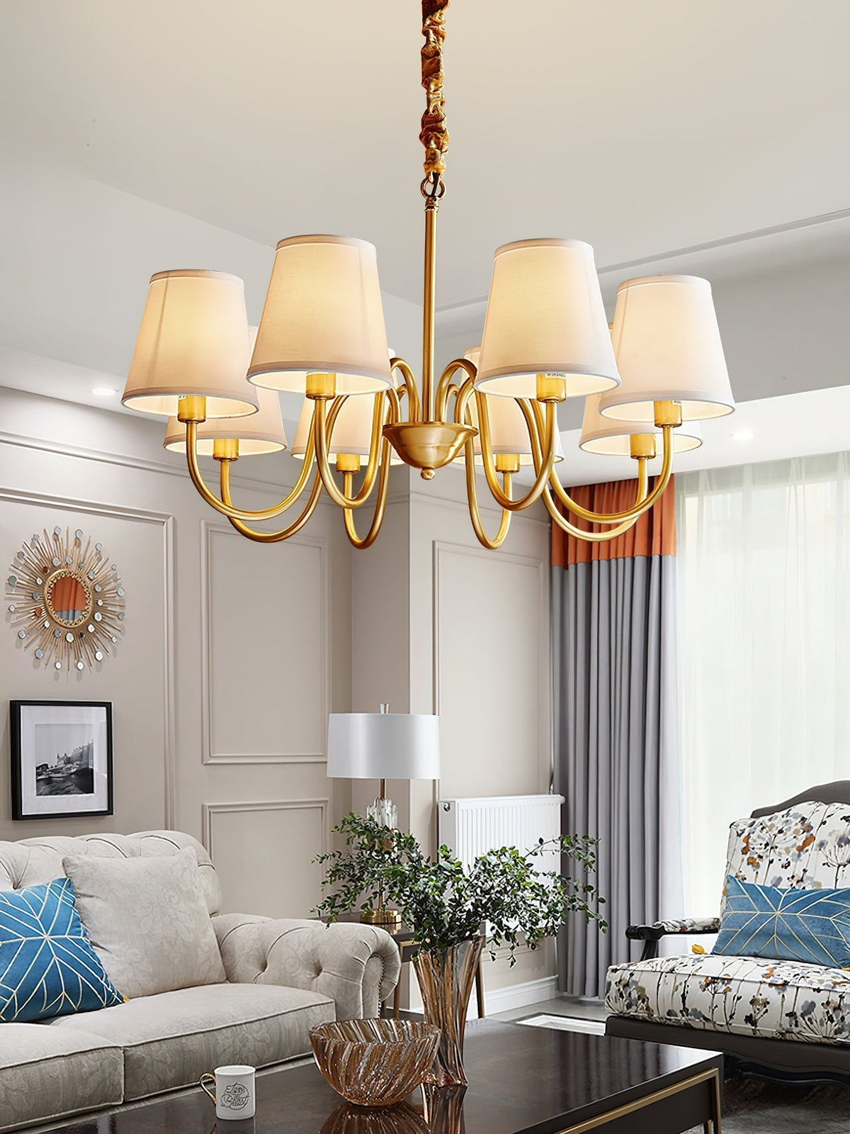 Candelabro tradicional de tecido Stacey Dalen