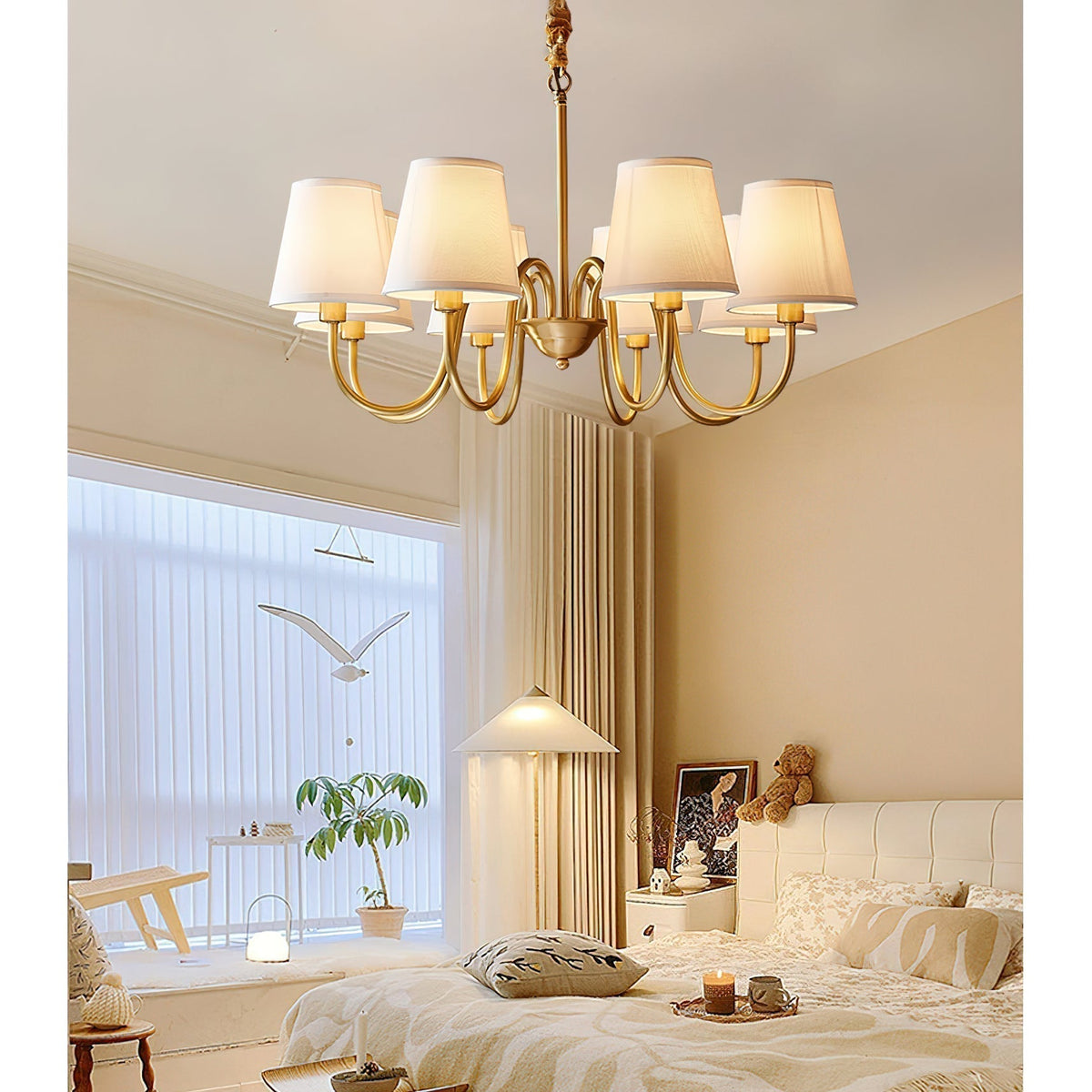 Candelabro tradicional de tecido Stacey Dalen