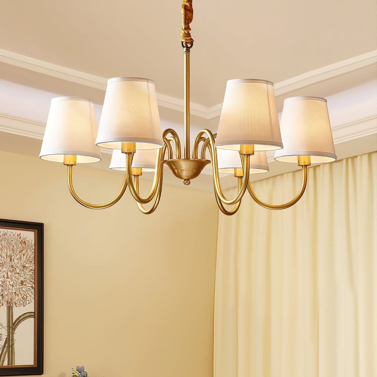 Candelabro tradicional de tecido Stacey Dalen