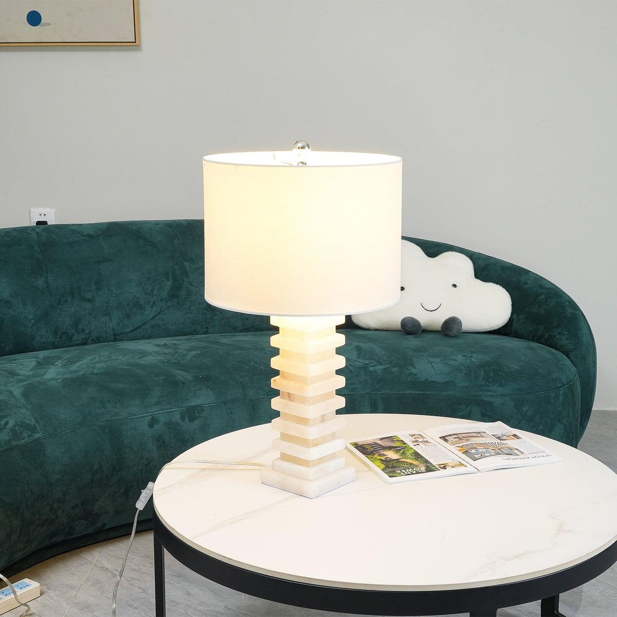 Covynen alabasterbordslampa
