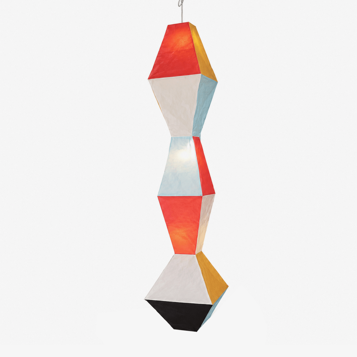 Mavelle geometrisk pendellampe i rispapir